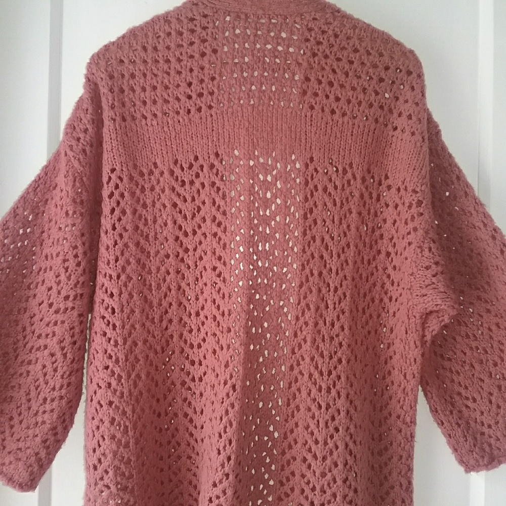 Kimchi Blue | Knit Open Cardigan Fringe Hem - Picture 5 of 6